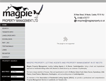 Tablet Screenshot of magpieproperty.co.uk